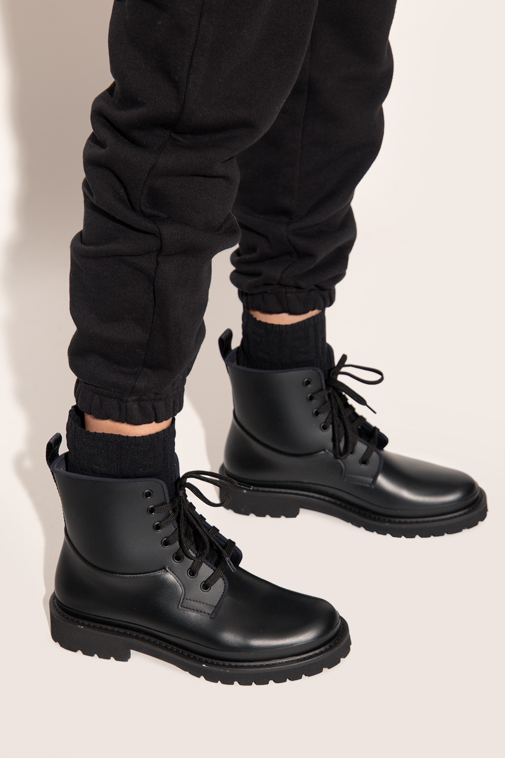 Fendi rockoko store combat boots